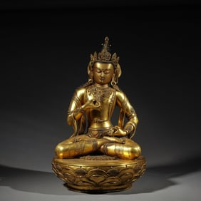 GILDED BRONZE VAJRASATTVA