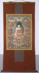 QING DYNASTY THANGKA