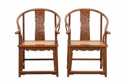 HUANGHUALI DRAGON-PATTERNED ARMCHAIR