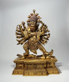 GILDED BRONZE MAHAKALA