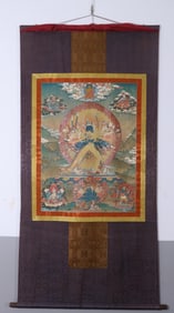 QING DYNASTY THANGKA