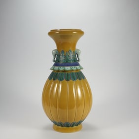 YELLOW GLAZED BOTTLE
