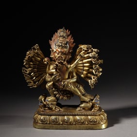 GILDED BRONZE VAJRABHAIRAVA