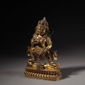 GILDED BRONZE GOD OF WEALTH