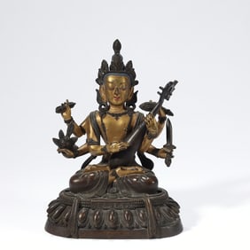 GILDED BRONZE WONDERFUL SOUND BUDDHA MOTHER