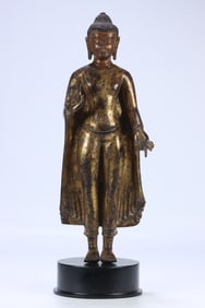 TIBETAN BUDDHIST GILT BRONZE BUDDHA STATUE