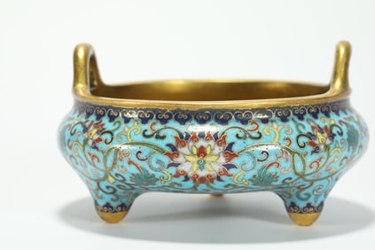 QING DYNASTY CLOISONN? INCENSE BURNER
