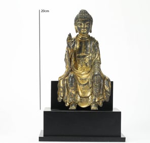 GILDED BUDDHA OF THE TANG DYNASTY