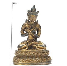 GILDED VAJRADHARA FROM THE QING DYNASTY