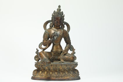 GILDED BODHISATTVA OF THE QING DYNASTY