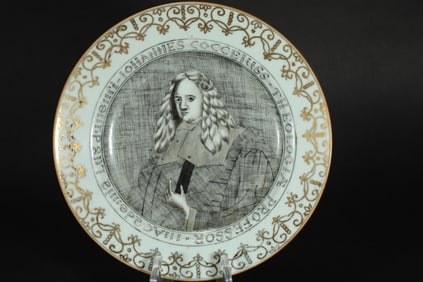 WESTERN FIGURE PLATES FROM THE QING DYNASTY