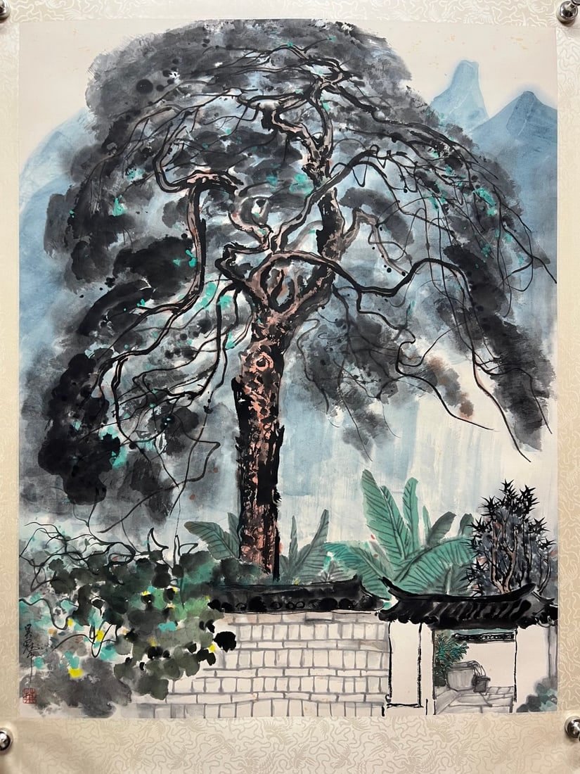 Wu Guanzhong Landscape (Hanging Scroll Painting) (1 of 9)