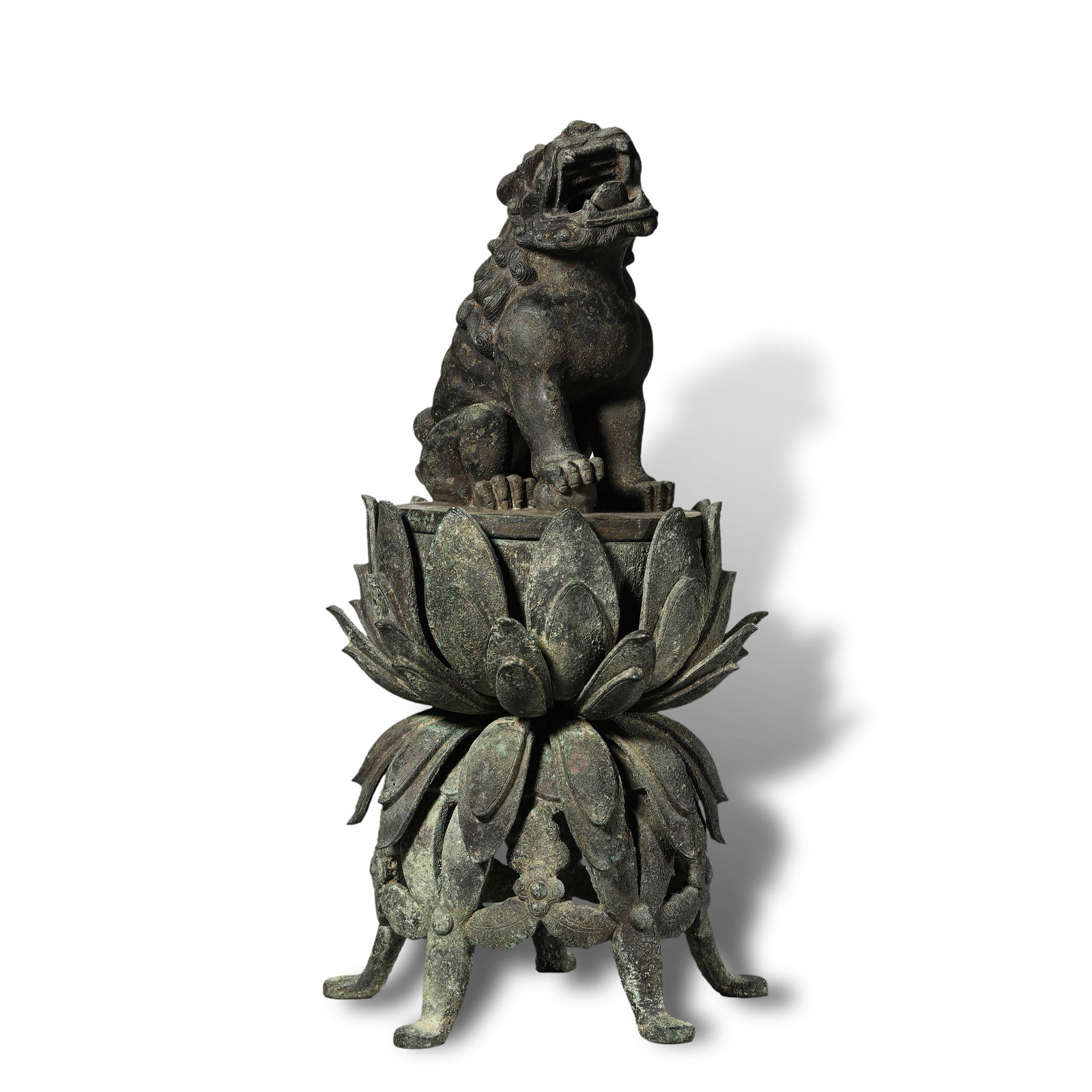 Liao Dynasty Bronze lion-shaped incense burner: Name Liao Dynasty Bronze lion-shaped incense burner Dimensions H:37cm Condition Additional photographs and condition reports are available upon request as a courtesy to our clients.