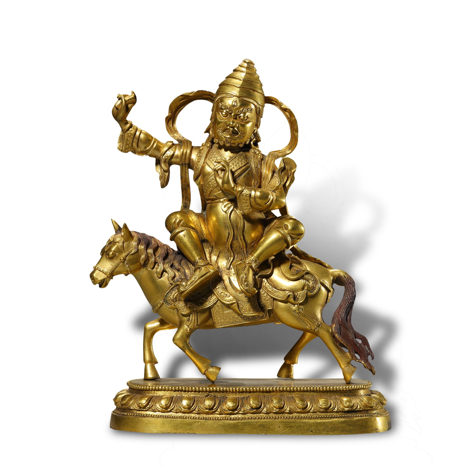 Qing Dynasty Gilt-bronze statue of Palden Lhamo (1 of 9)