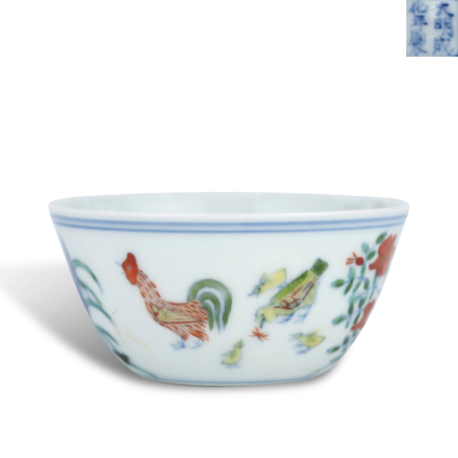 Ming Dynasty Chenghua period, Doucai chicken cup (1 of 6)
