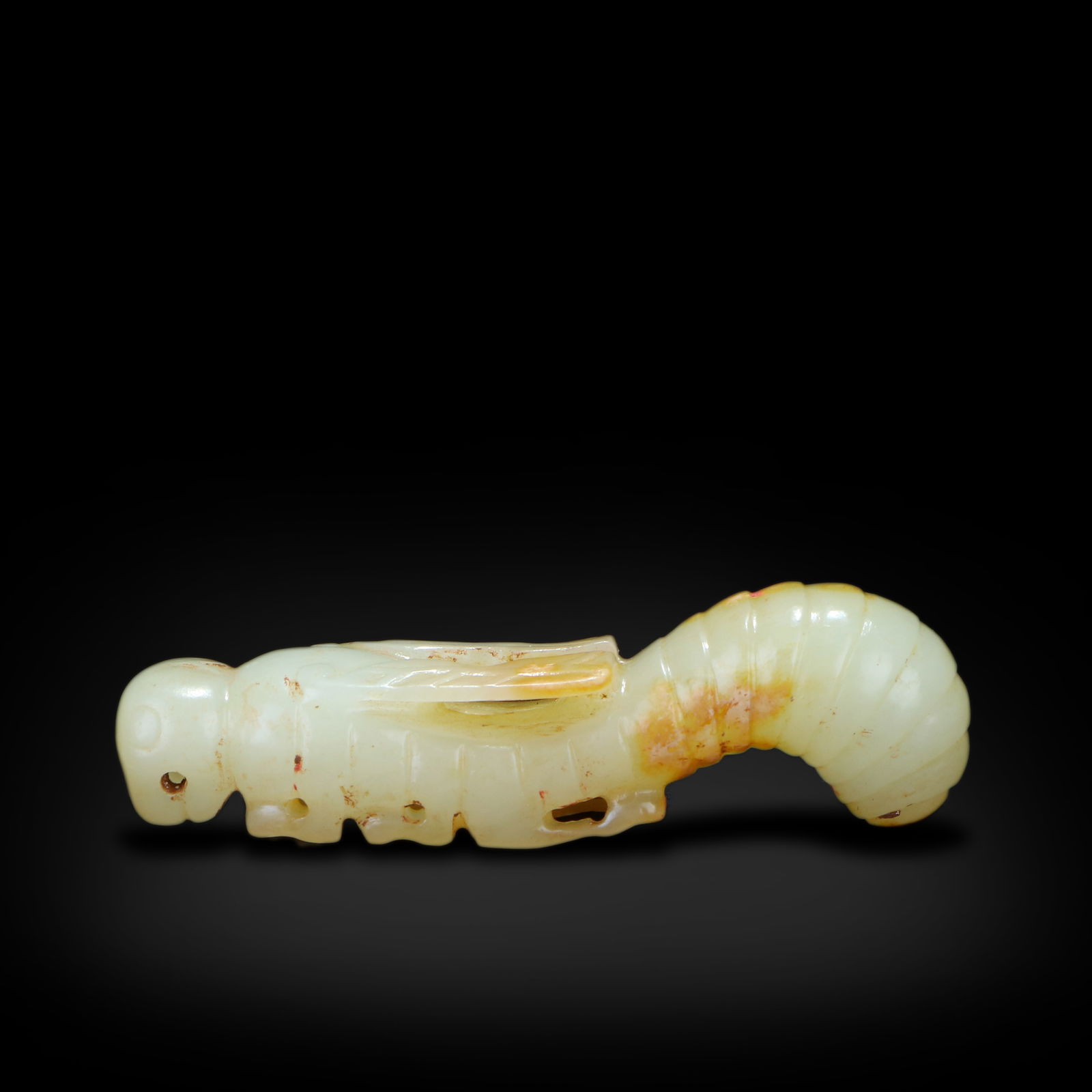 Han Dynasty Jade carving of a dragonfly: Name Han Dynasty Jade carving of a dragonfly Dimensions H:1.8cm W:6.1cm Condition Additional photographs and condition reports are available upon request as a courtesy to our clients