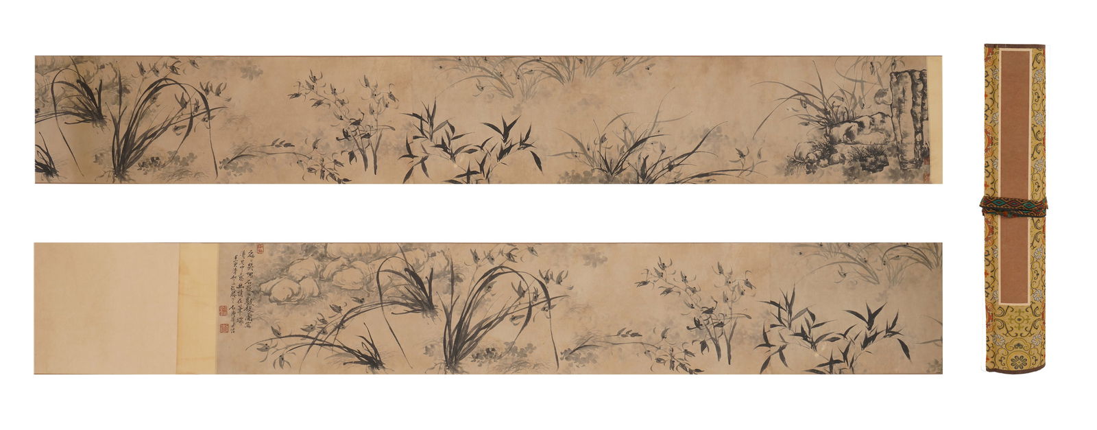 Shi Tao Flowers: Name Shi Tao Flowers Dimensions 269*32cm Condition Additional photographs and condition reports are available upon request as a courtesy to our clients. Any condition report represe