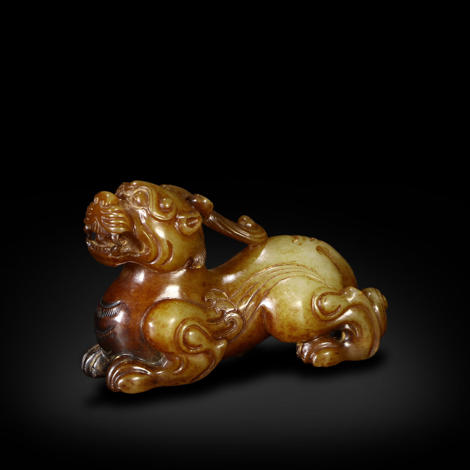 Han Dynasty Jade mythical beast Pixiu (1 of 4)