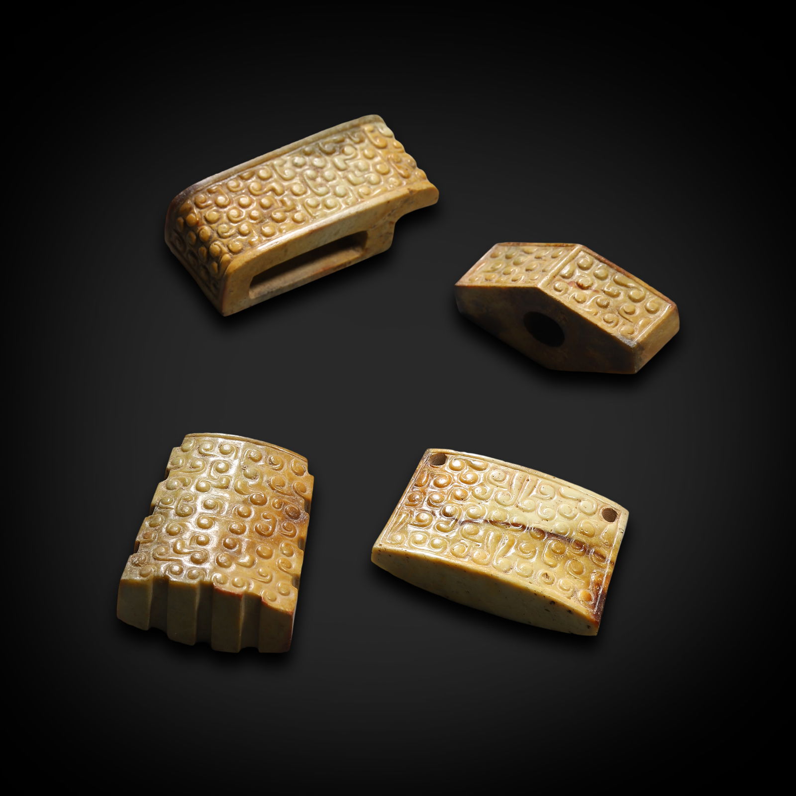 Han Dynasty Jade sword fittings (1 of 9)