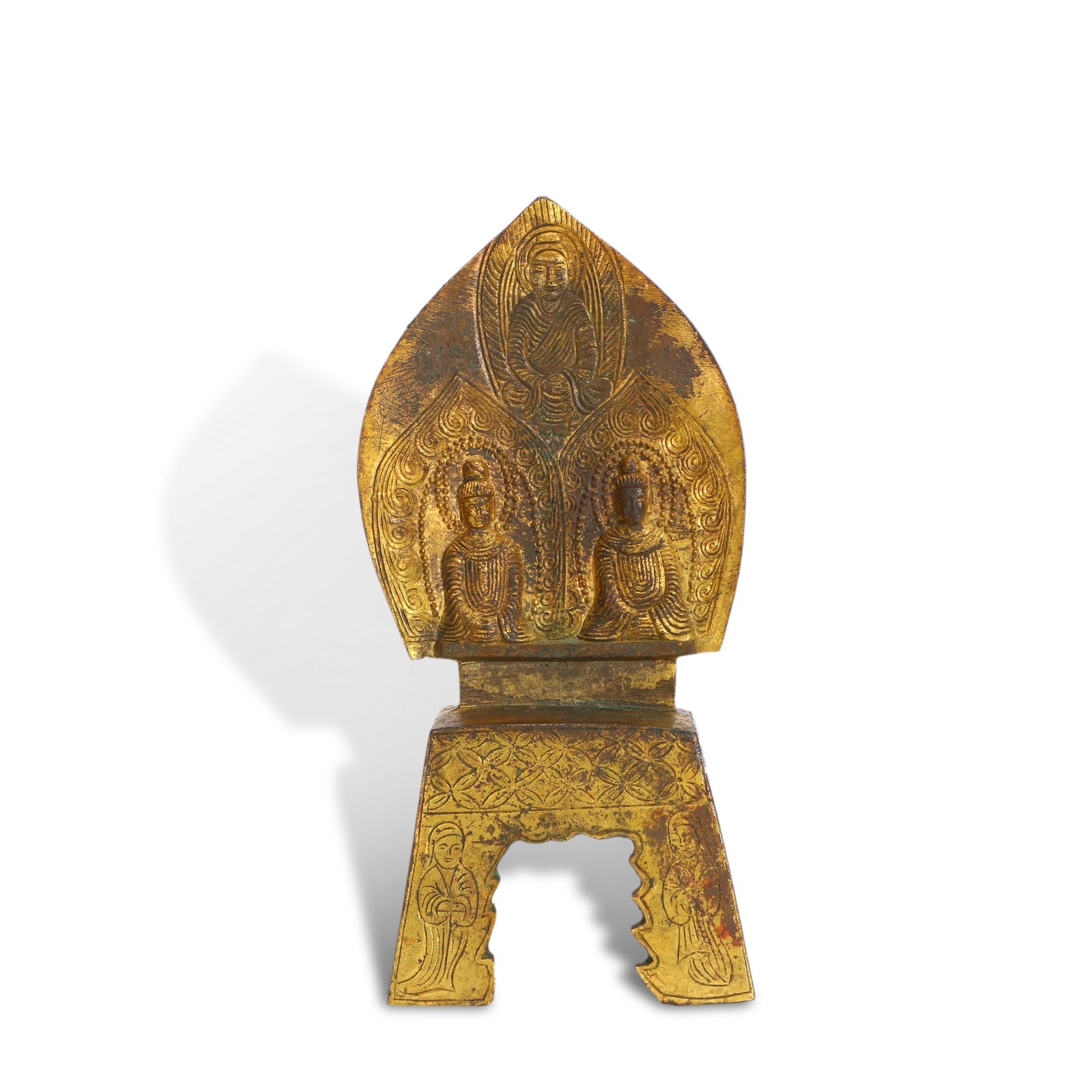 Northern Wei Dynasty (4th year of Taihe reign, 474 AD): Gilt-bronze Buddha statue: Name Northern Wei Dynasty (4th year of Taihe reign, 474 AD): Gilt-bronze Buddha statue Dimensions H:19.5cm W:9.3cm Condition Additional photographs and condition reports are availabl