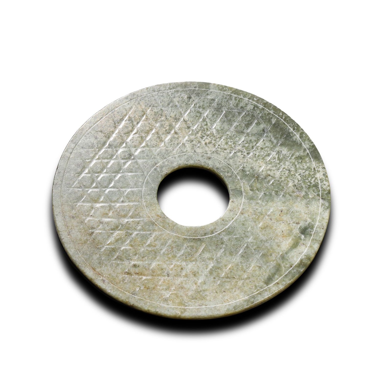 Han Dynasty Green jade bi disc (1 of 5)