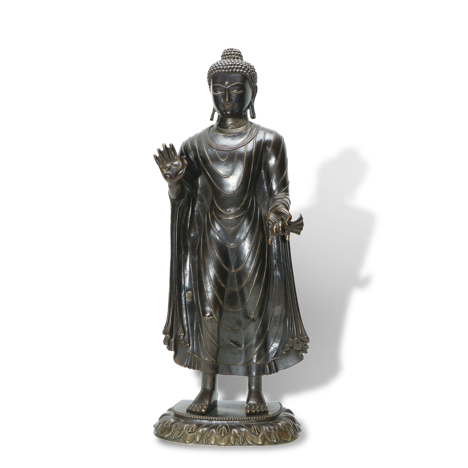 Ming Dynasty Alloy-copper Sakyamuni Buddha of the Guge Kingdom: Name Ming Dynasty Alloy-copper Sakyamuni Buddha of the Guge Kingdom Dimensions H:70cm W:29cm Condition Additional photographs and condition reports are available upon request as a co