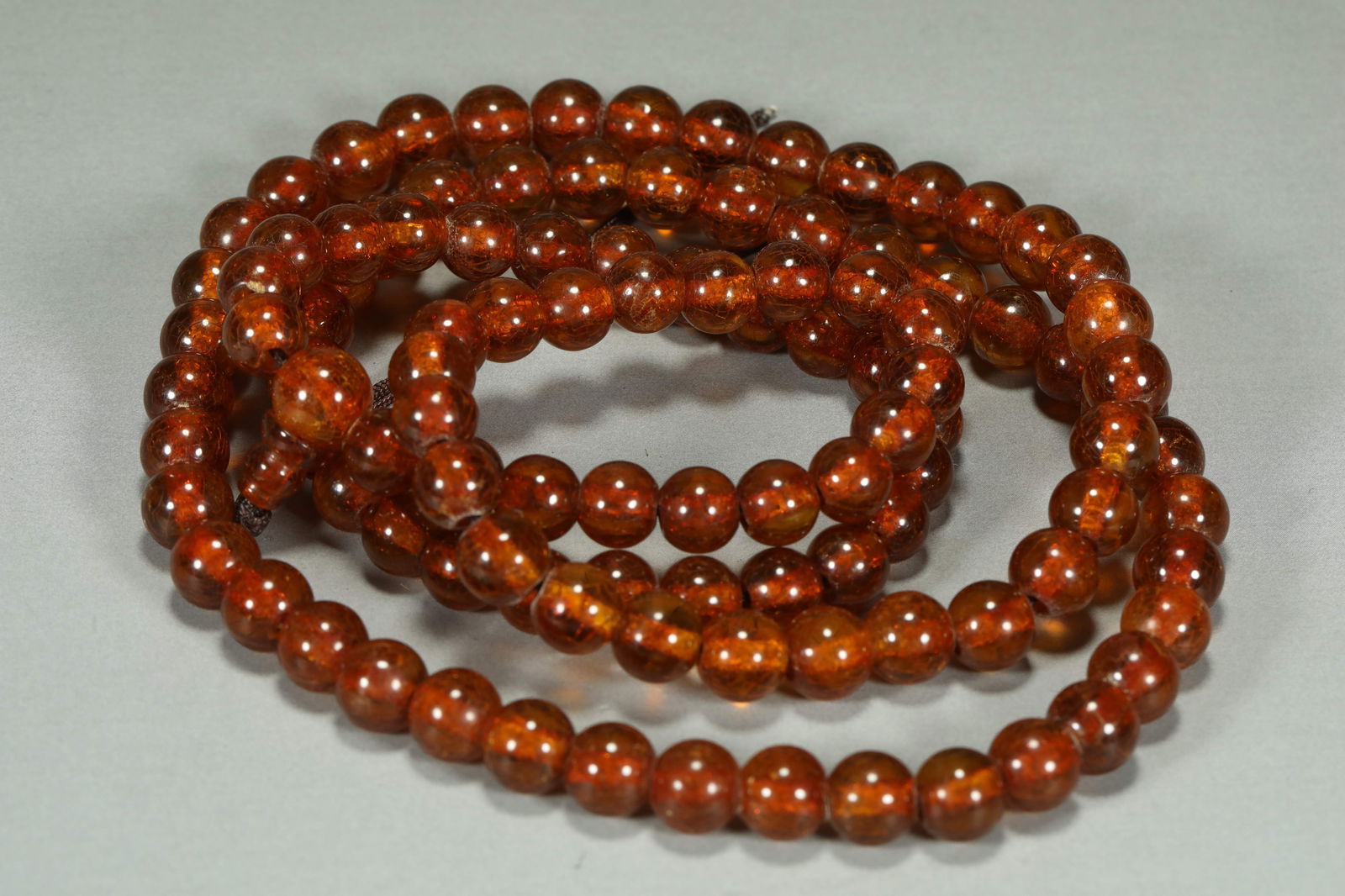 QING DYNASTY AMBER STRING - 2