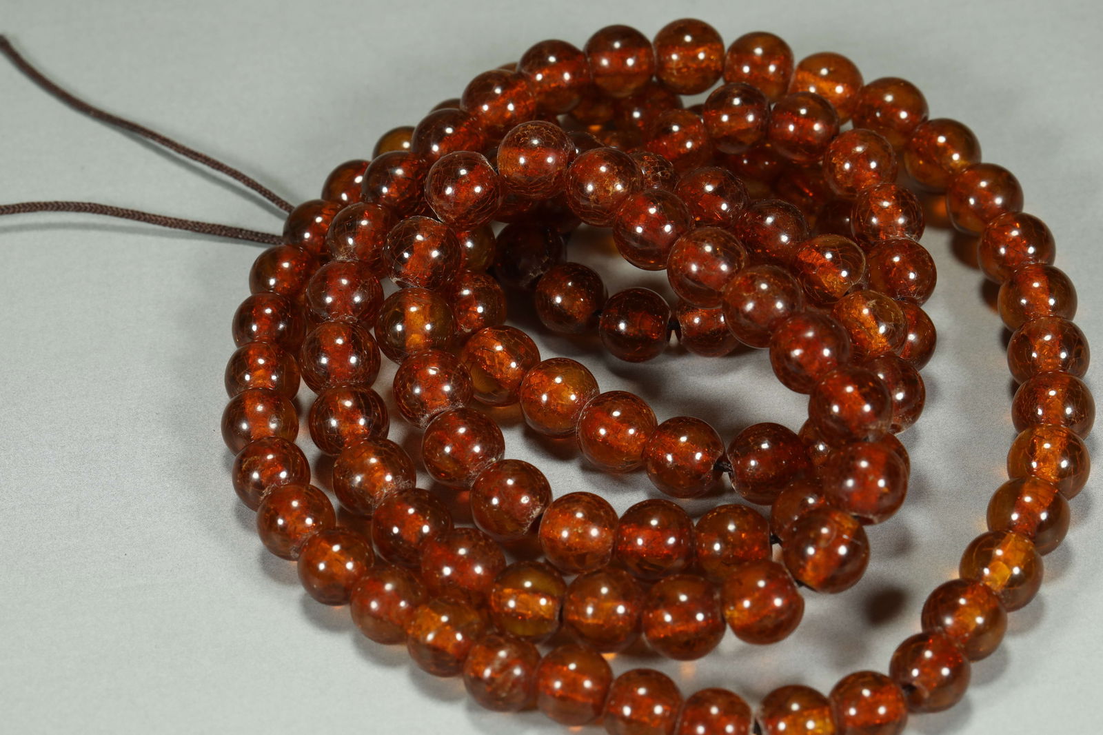 QING DYNASTY AMBER STRING - 7