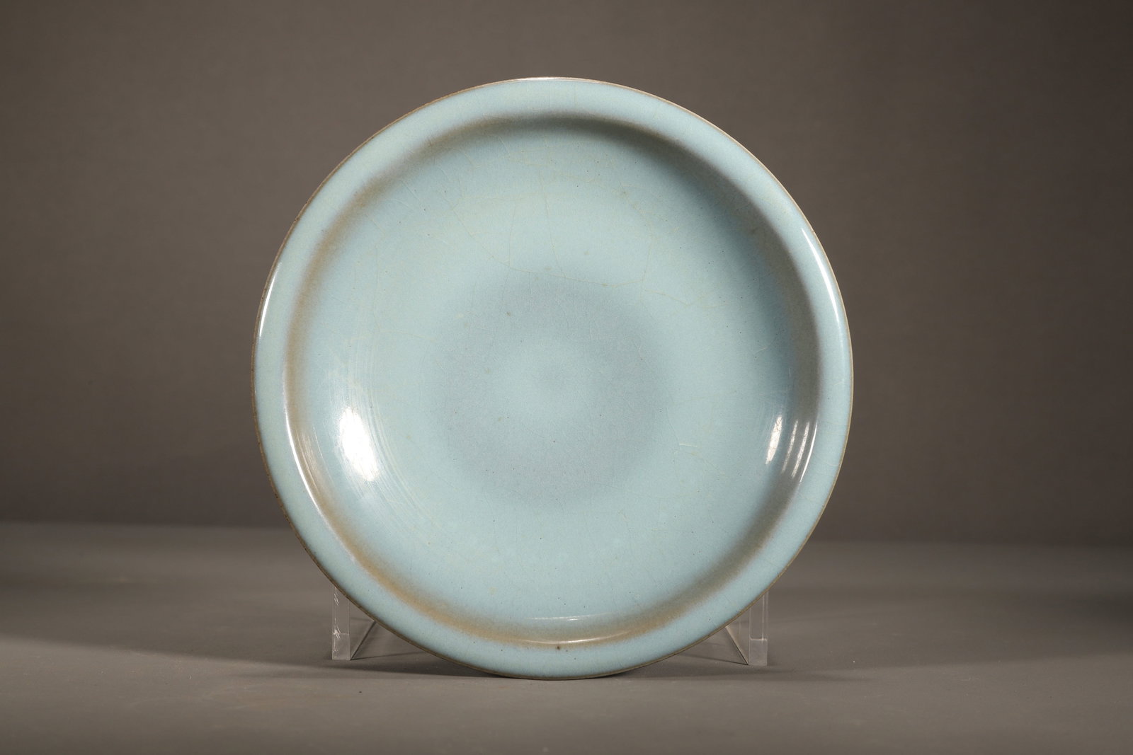 SONG DYNASTY JUN WARE PLATE: Name SONG DYNASTY JUN WARE PLATE Dimensions L:15CM Condition Additional photographs and condition reports are available upon request as a courtesy to our clients. Any condition repo