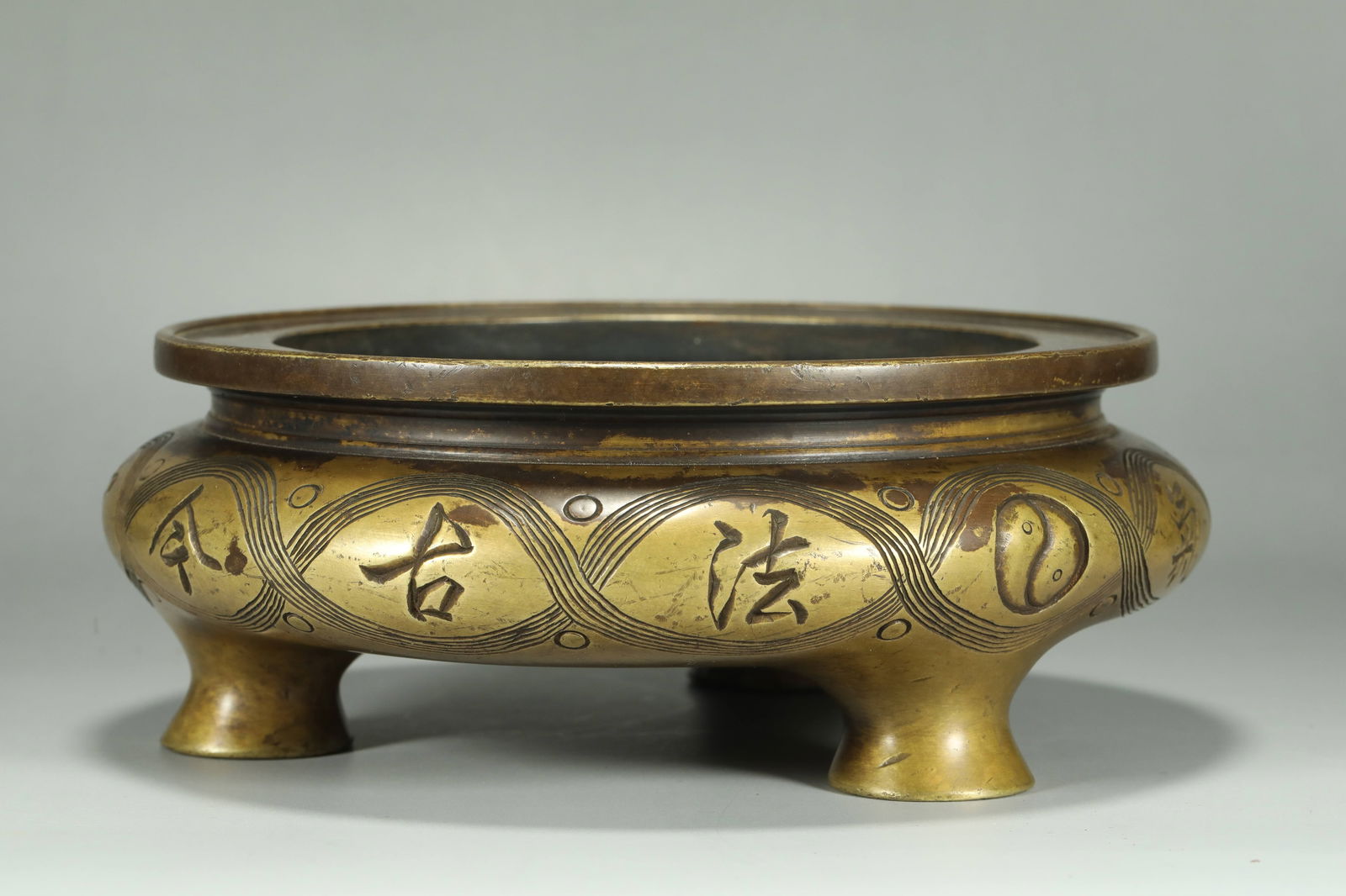 QING DYNASTY BRONZE CENSER (1 of 5)