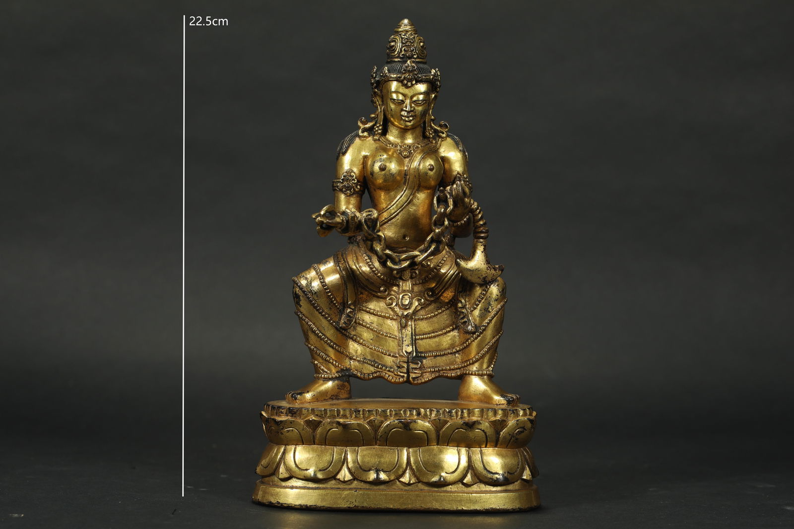 GILT BRONZE BUDDHA MOTHER FROM THE MING DYNASTY: Name GILT BRONZE BUDDHA MOTHER FROM THE MING DYNASTY Dimensions H:22.5CM Condition Additional photographs and condition reports are available upon request as a courtesy to our clien
