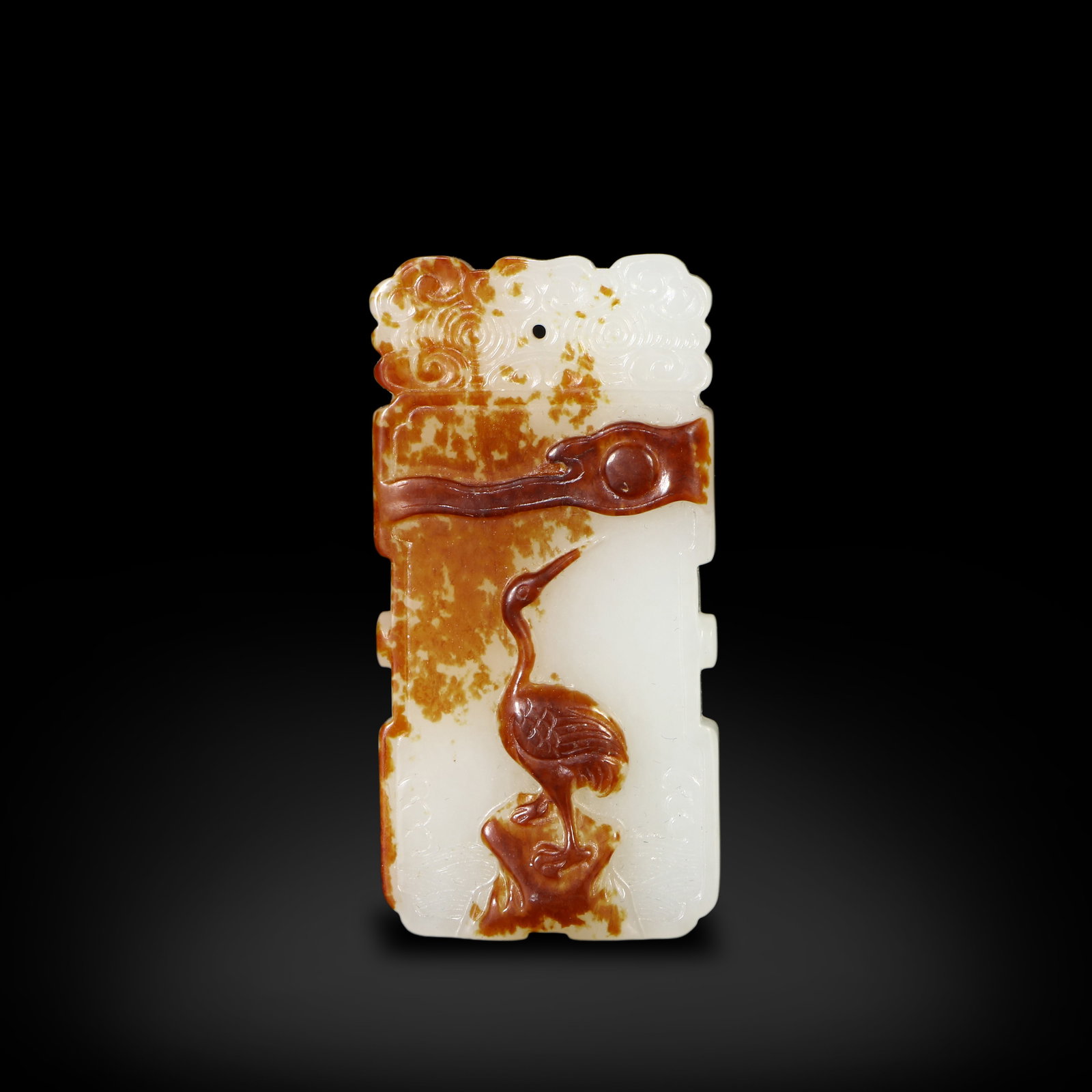 Qing Dynasty Hetian white jade seed material plaque with "Top Rank in the Imperial Exam" (1 of 4)