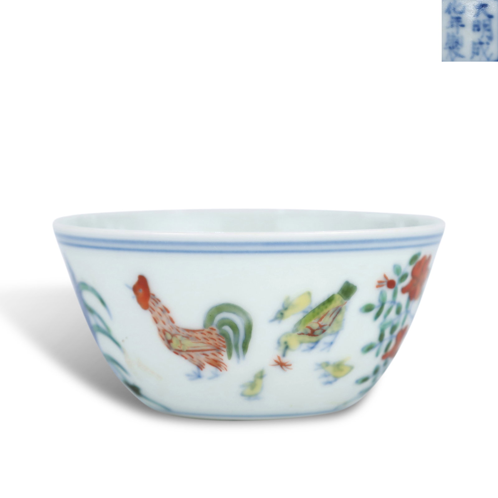 Ming Dynasty Chenghua period, Doucai chicken cup (1 of 6)