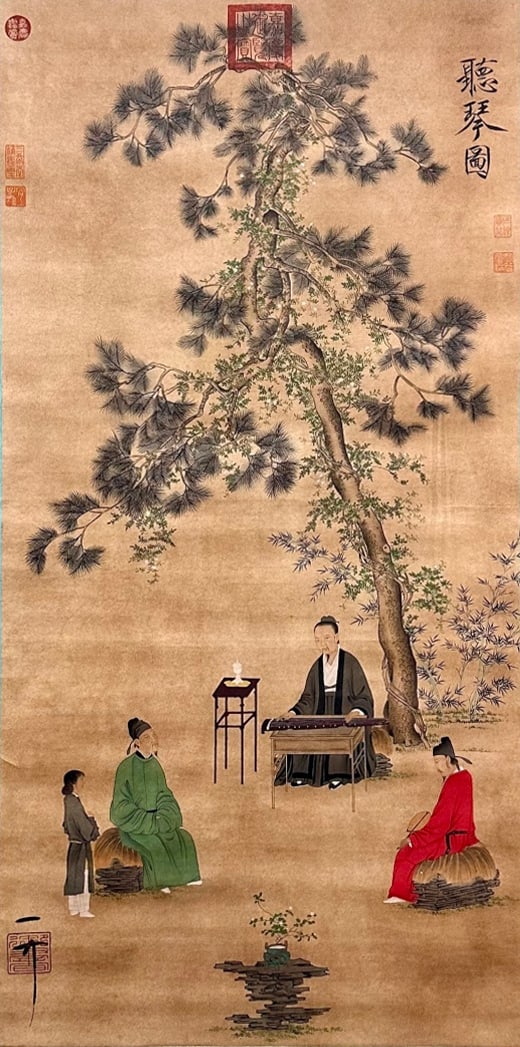 Emperor Huizong of Song Listening to the Qin Painting (1 of 10)