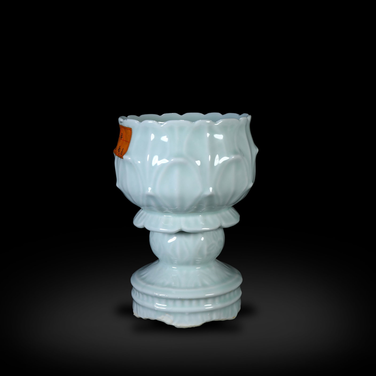 Song Dynasty Hutian Kiln Bluish-White Glaze Incense Burner with Lotus Petals (1 of 4)