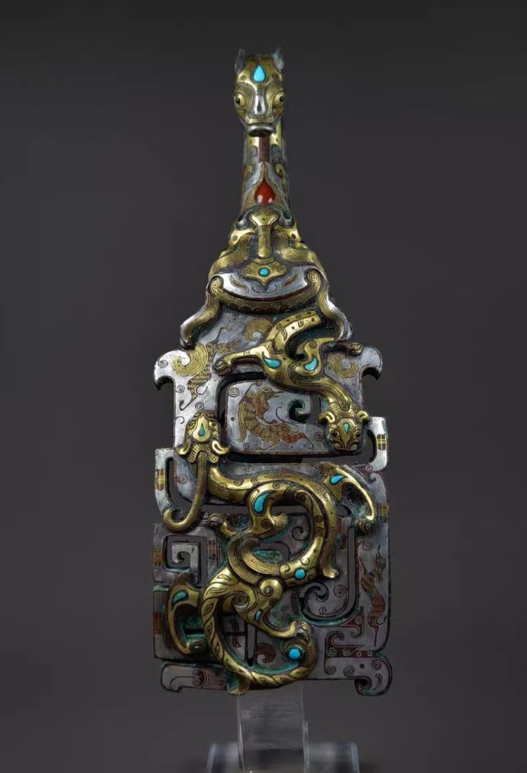 Qing Dynasty Qianlong Period,Copper-Bodied Painted Enamel Octagonal Handled Pot with Flower-Bird and (1 of 11)