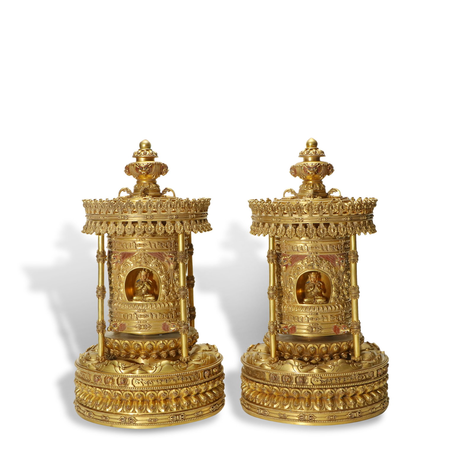 Qing Dynasty Tibetan court-style prayer wheel (1 of 6)