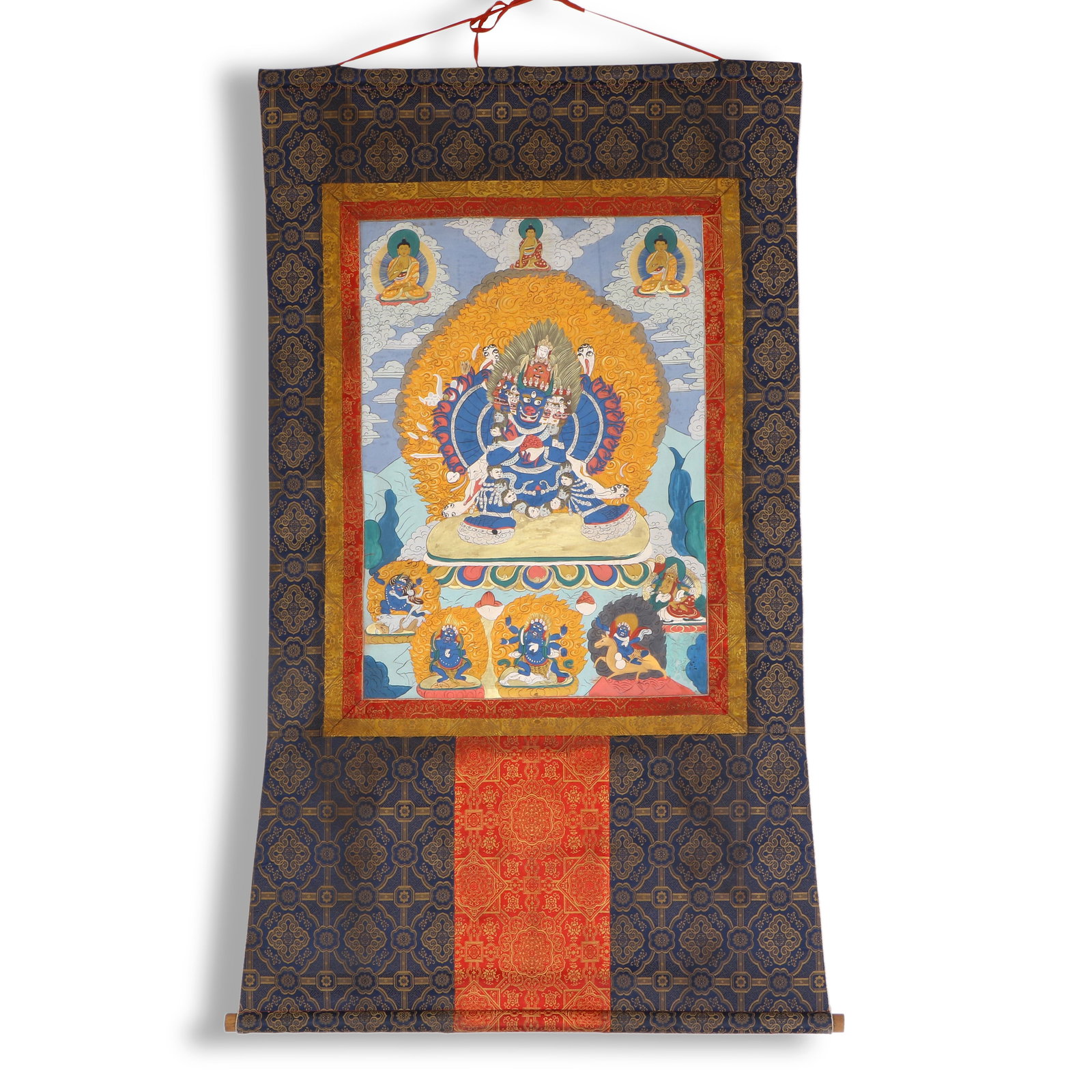 Qing Dynasty Thangka depicting Yamantaka (1 of 8)