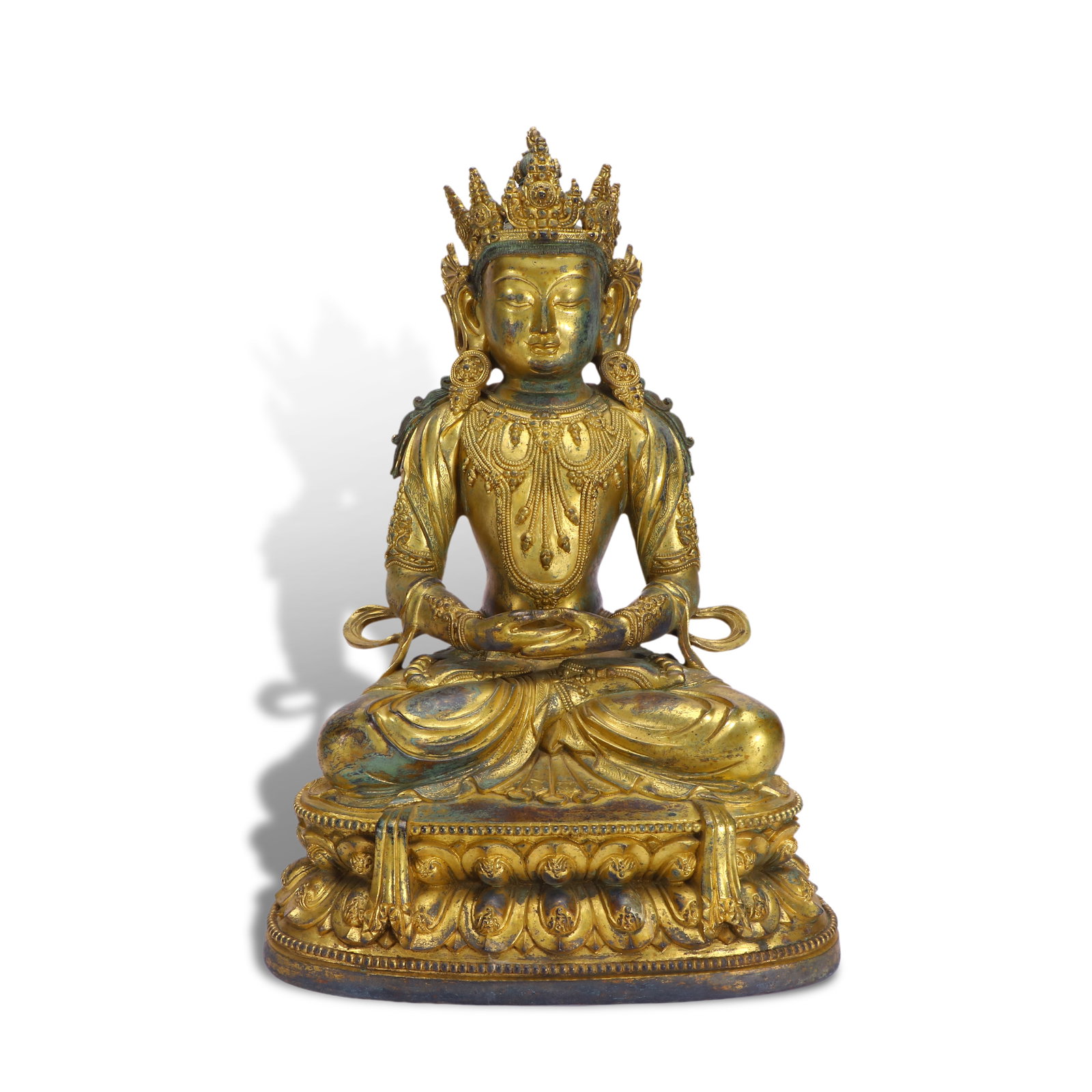 Ming Dynasty Gilt-bronze Amitabha Buddha statue (1 of 5)