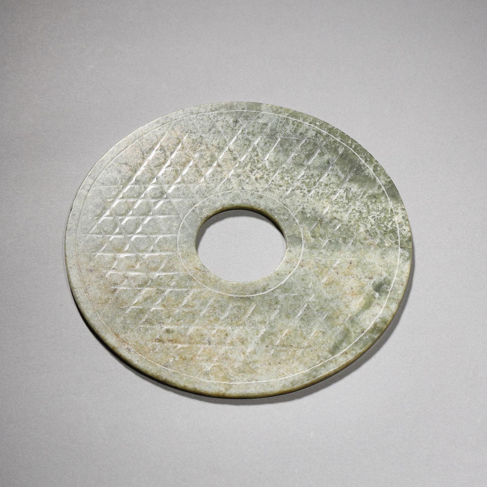Han Dynasty Green jade bi disc (1 of 5)