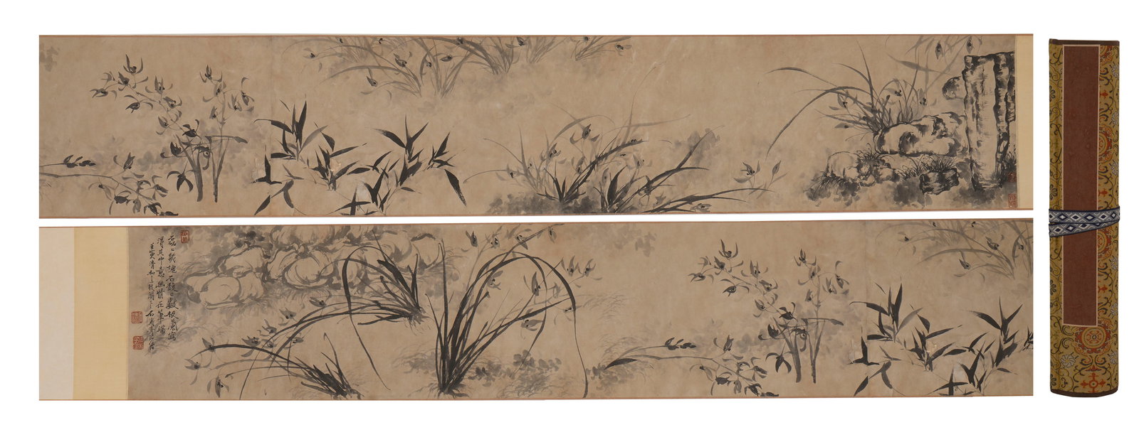 Shi Tao Hand Scroll of Orchids (1 of 9)