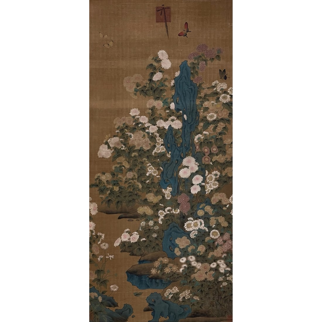 Emperor Huizong of Song Painting of Chrysanthemums: Name Emperor Huizong of Song Painting of Chrysanthemums Dimensions 151*68.5cm Condition Additional photographs and condition reports are available upon request as a courtesy to our clients.