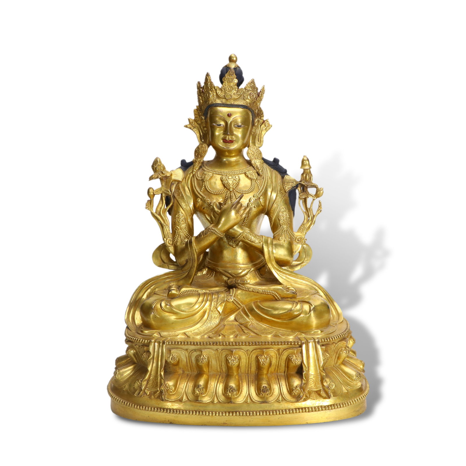 Ming Dynasty Gilt-bronze Maitreya Bodhisattva statue (1 of 5)