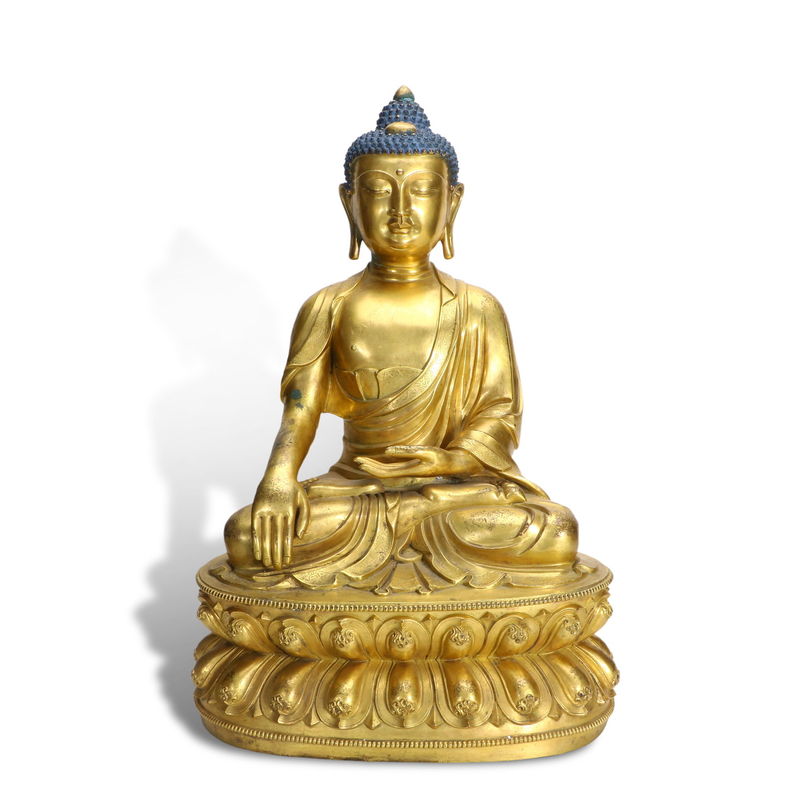 Ming Dynasty Gilt-bronze Sakyamuni Buddha statue (1 of 5)