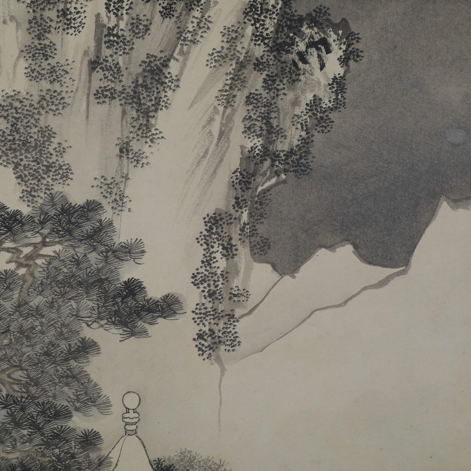 Pu Ru, Snow Landscape, Hanging Scroll - 5