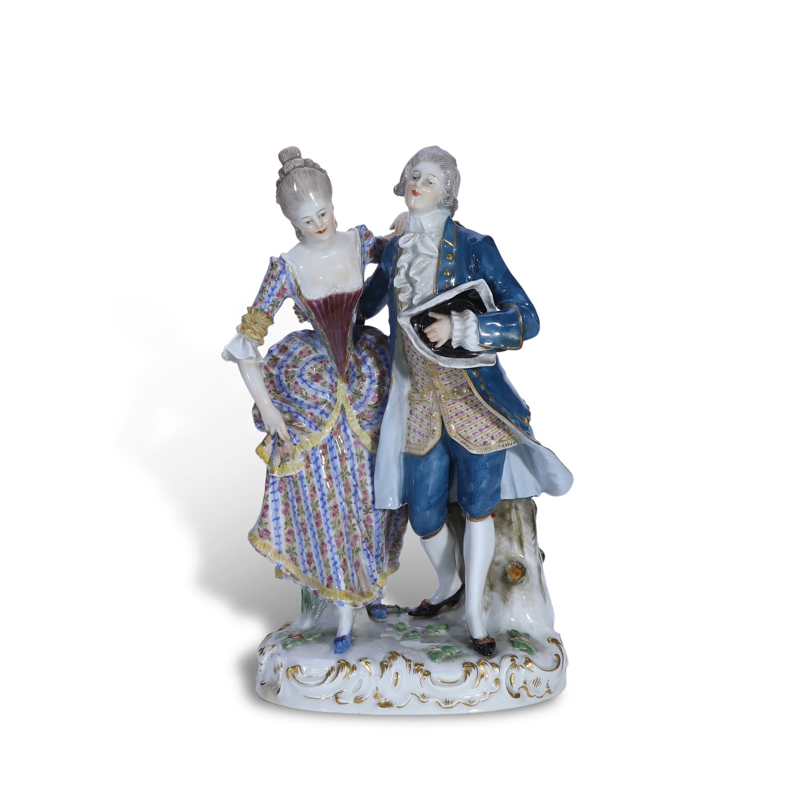 19th Century Portrait of Madame de Pompadour (French School): Name 19th Century Portrait of Madame de Pompadour (French School) Dimensions H:25cm Description Period: Late 19th Century (see the blue porcelain hallmark on the base)Style: Rococo StyleMate