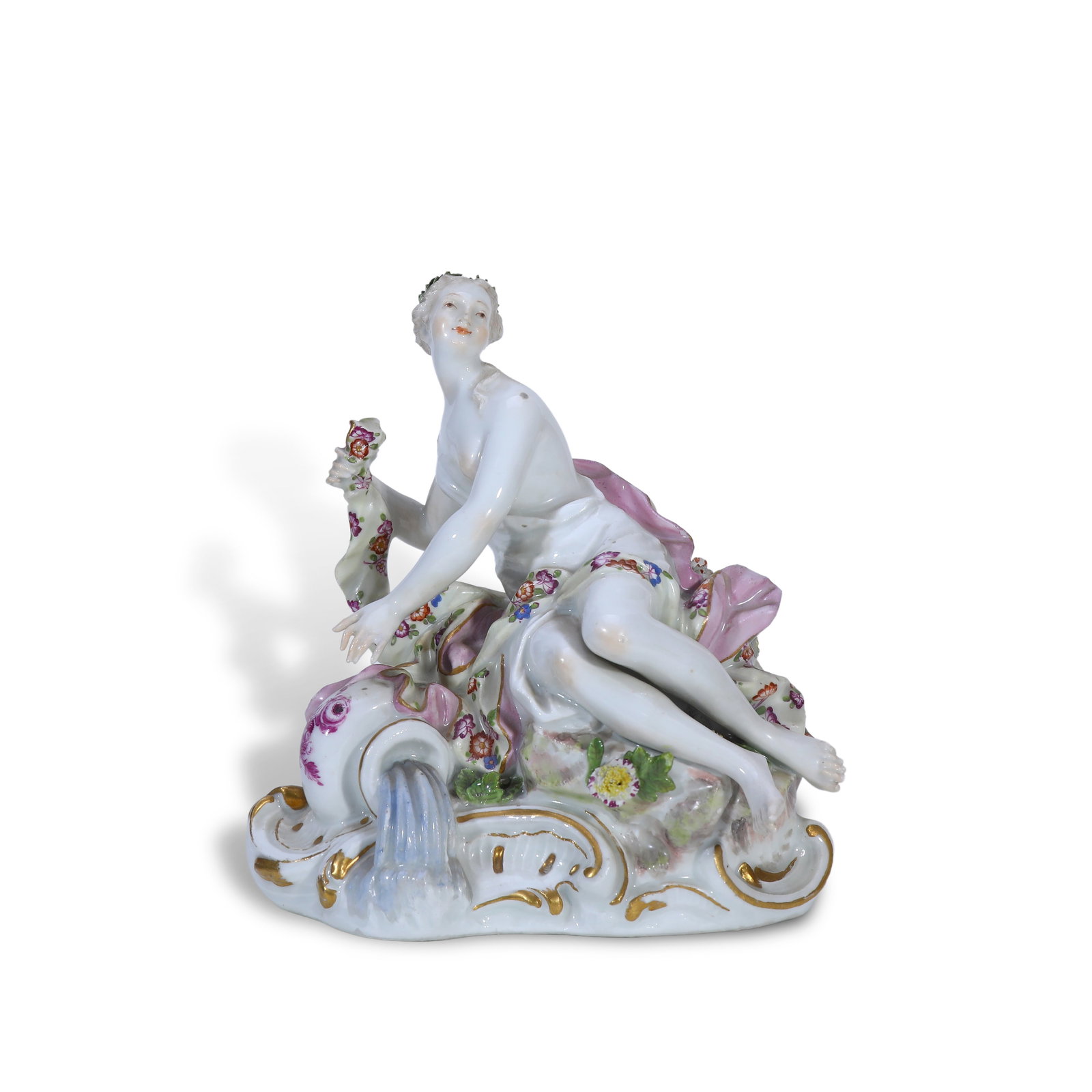 19th Century Meissen Rococo Porcelain Figurine Venus After the Bath: Name 19th Century Meissen Rococo Porcelain Figurine Venus After the Bath Dimensions H:15.5cm Description Period: 19th CenturyStyle: Rococo StyleMaterial: Porcelain, 24K Gilt GoldOrigin: Roya