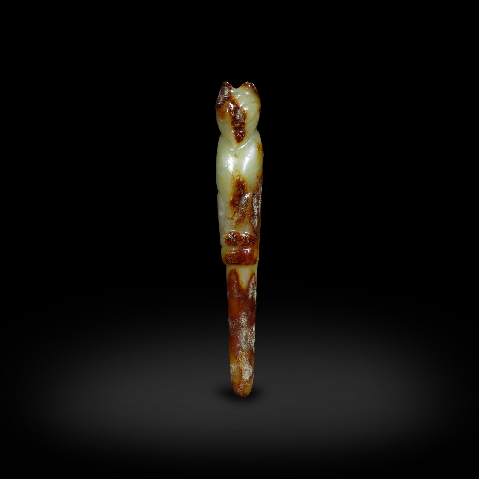 Cultural Period, Jade Hairpin with Eagle Head: Name Cultural Period, Jade Hairpin with Eagle Head Dimensions H:10.1cm W:1.4cm Description