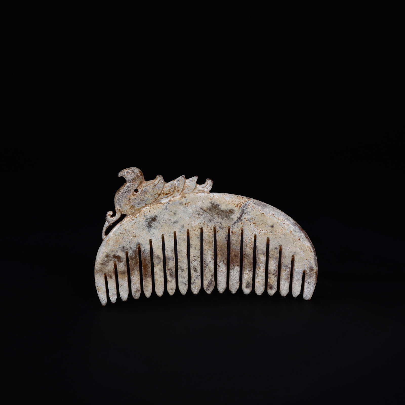 Warring States Period, Jade Comb with Phoenix Pattern - 2