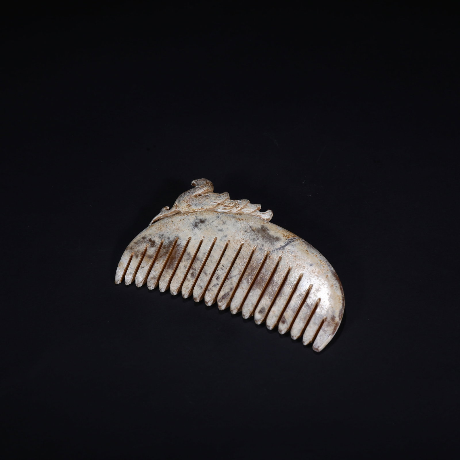 Warring States Period, Jade Comb with Phoenix Pattern - 4